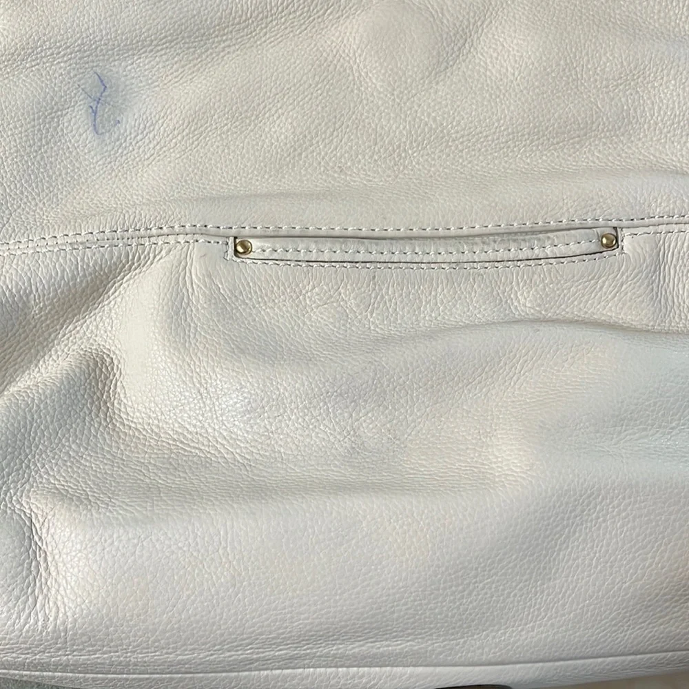 MICHAEL Michael Kors Cream Pebbled Leather Hobo Style Bag